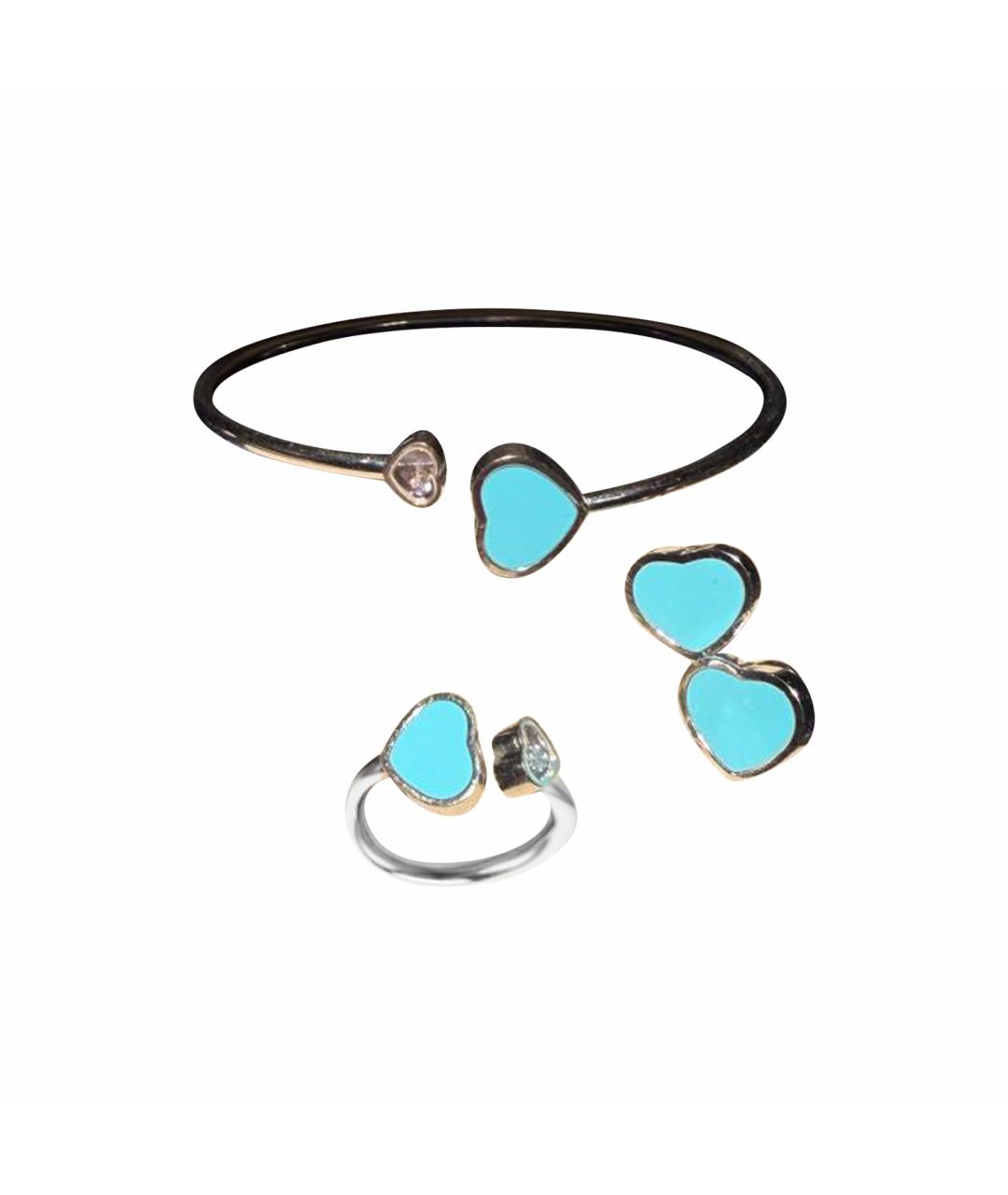 CHOPARD Бирюзовый комплект из белого золота, фото 1