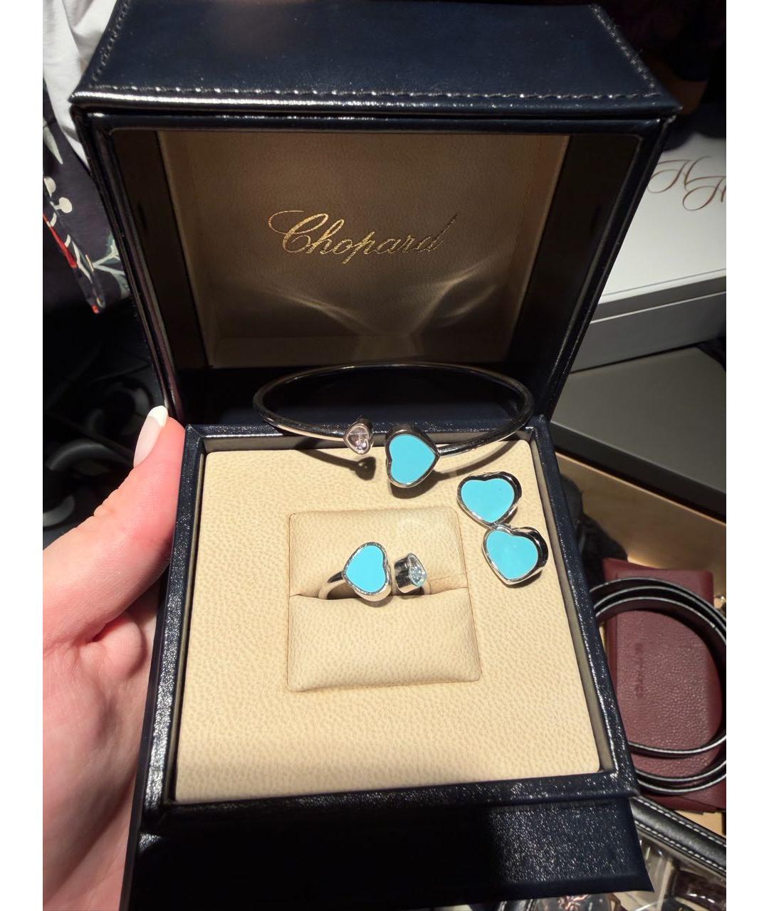CHOPARD Бирюзовый комплект из белого золота, фото 3