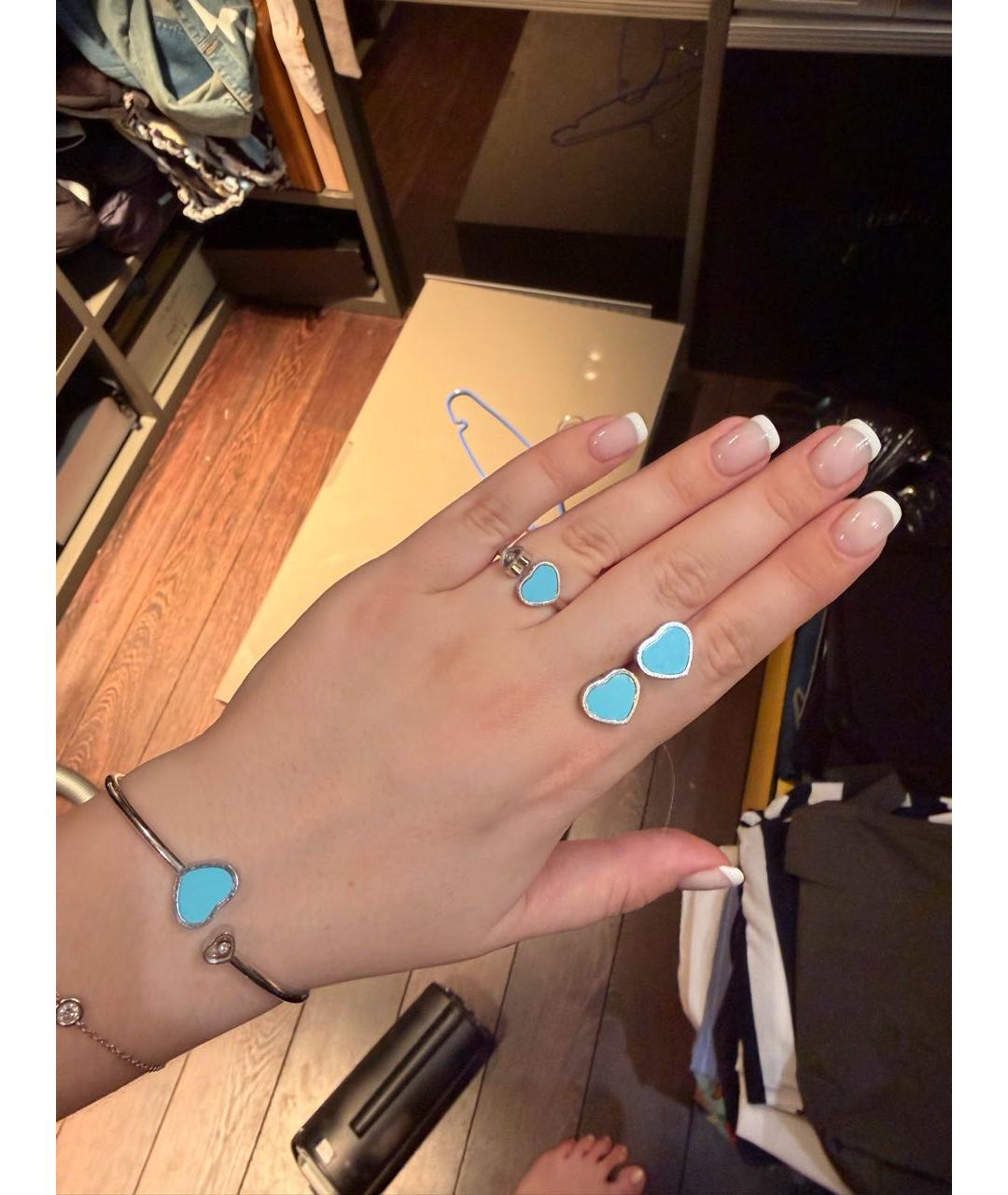 CHOPARD Бирюзовый комплект из белого золота, фото 2