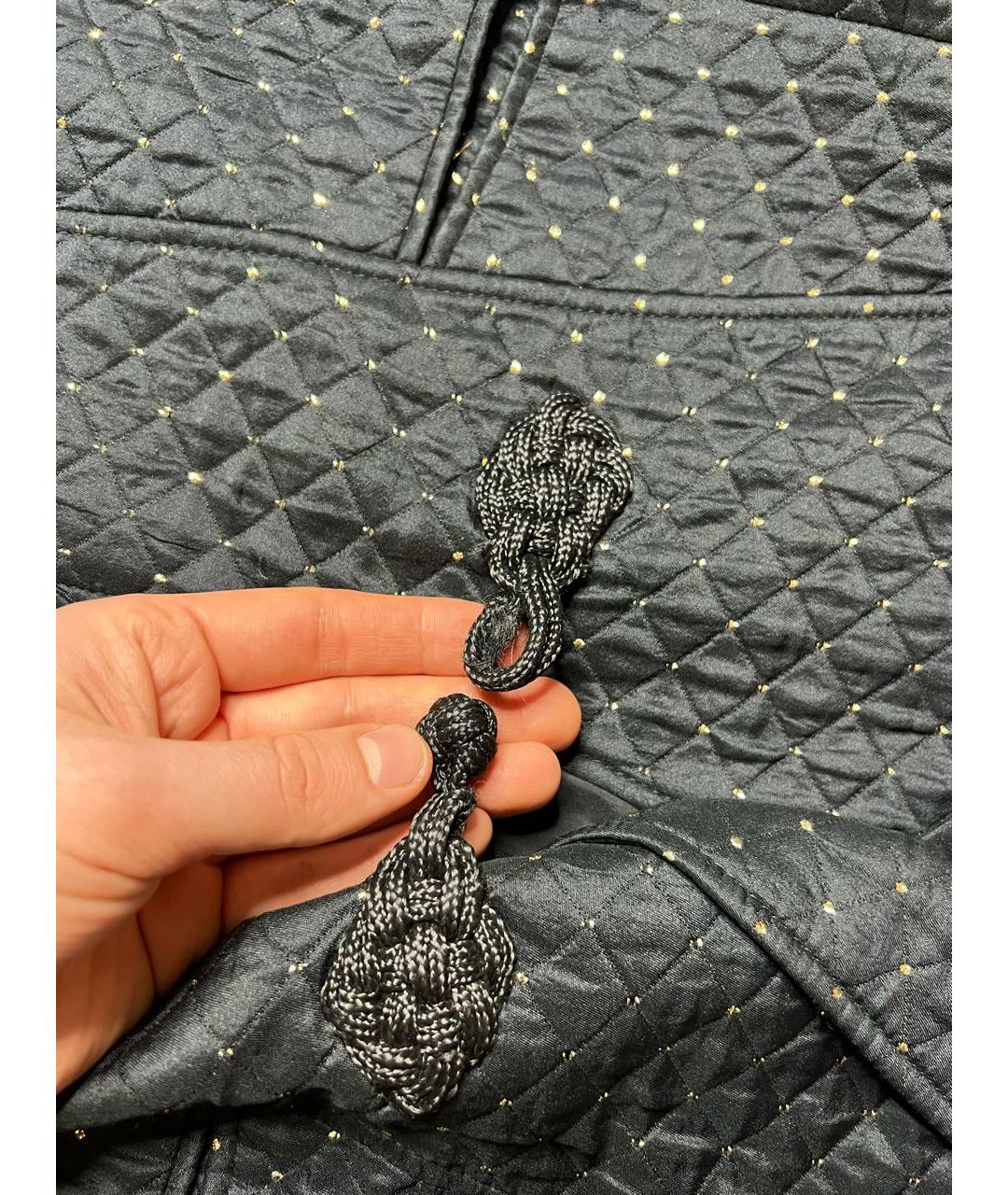 VALENTINO Черный шелковый жакет/пиджак, фото 7