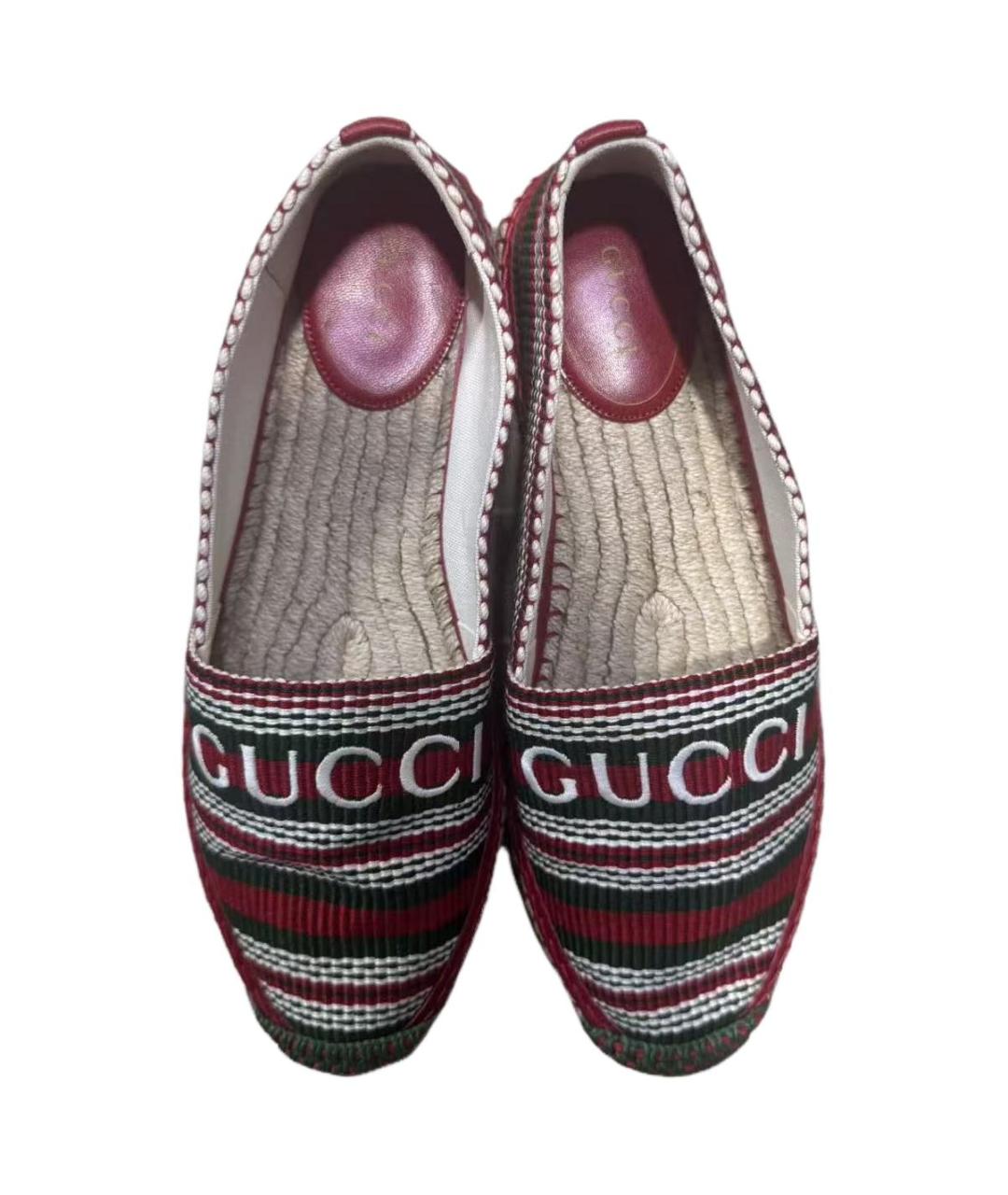 GUCCI Красные эспадрильи, фото 3