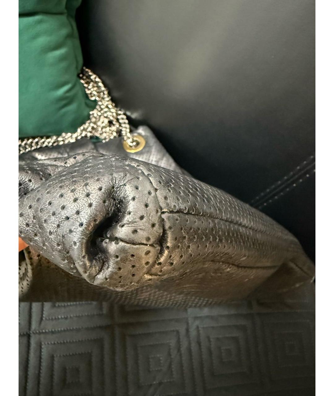 CHANEL Черная кожаная сумка тоут, фото 5