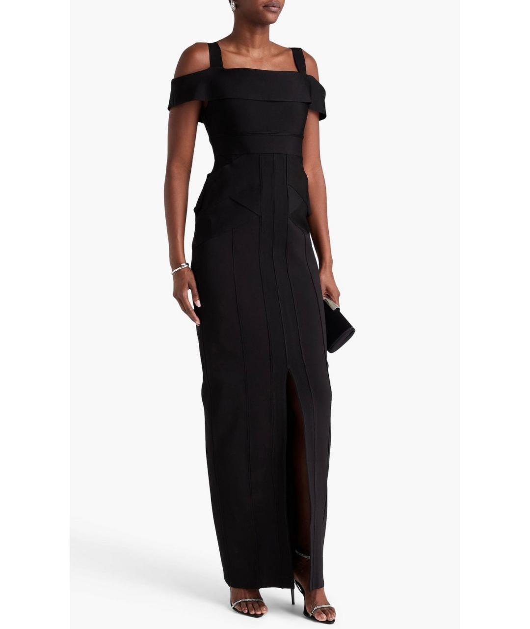 ZUHAIR MURAD Черное вискозное коктейльное платье, фото 2