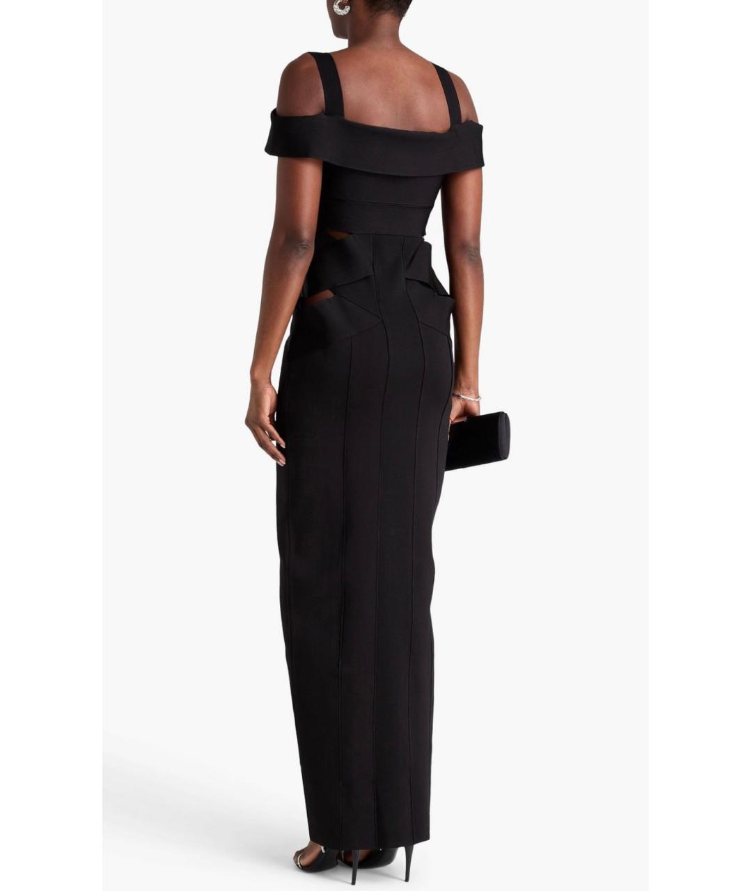 ZUHAIR MURAD Черное вискозное коктейльное платье, фото 3