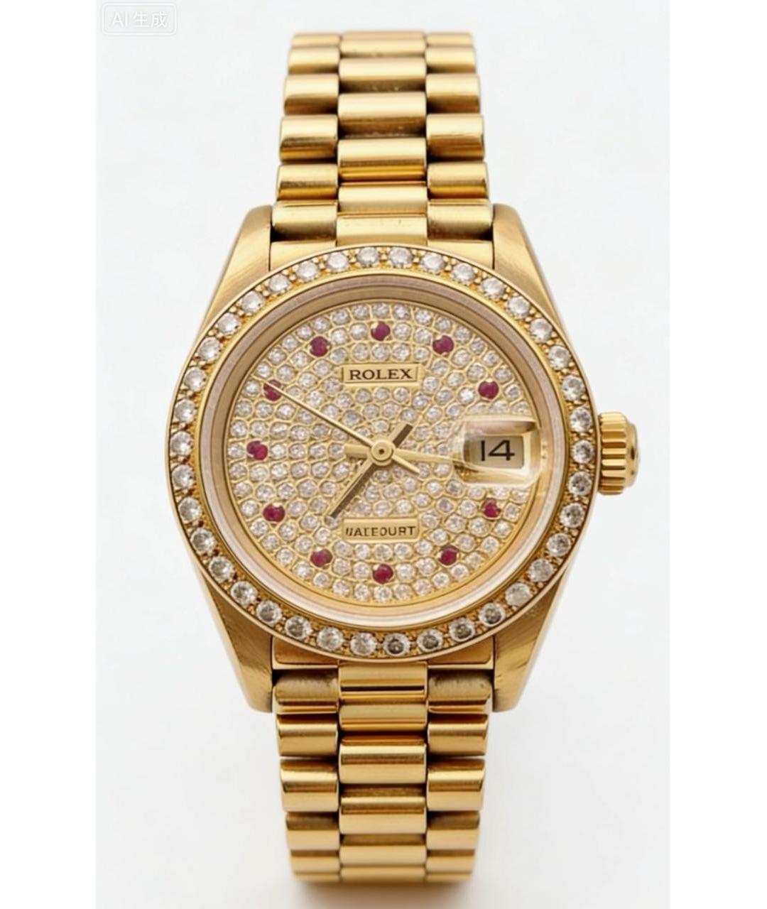 ROLEX Золотые часы из желтого золота, фото 5