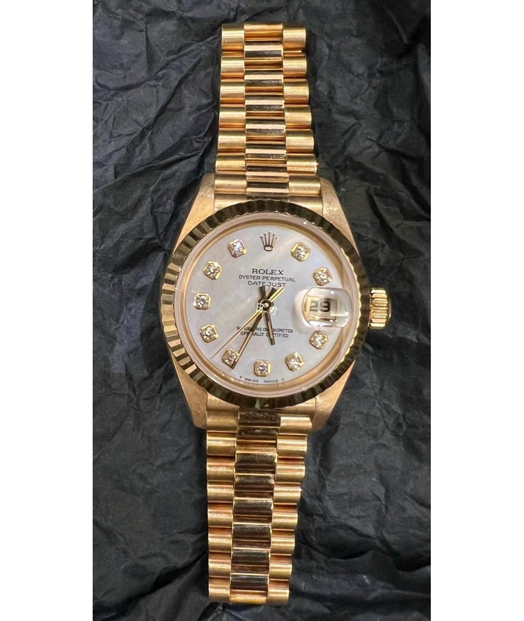 ROLEX Золотые часы из желтого золота, фото 4