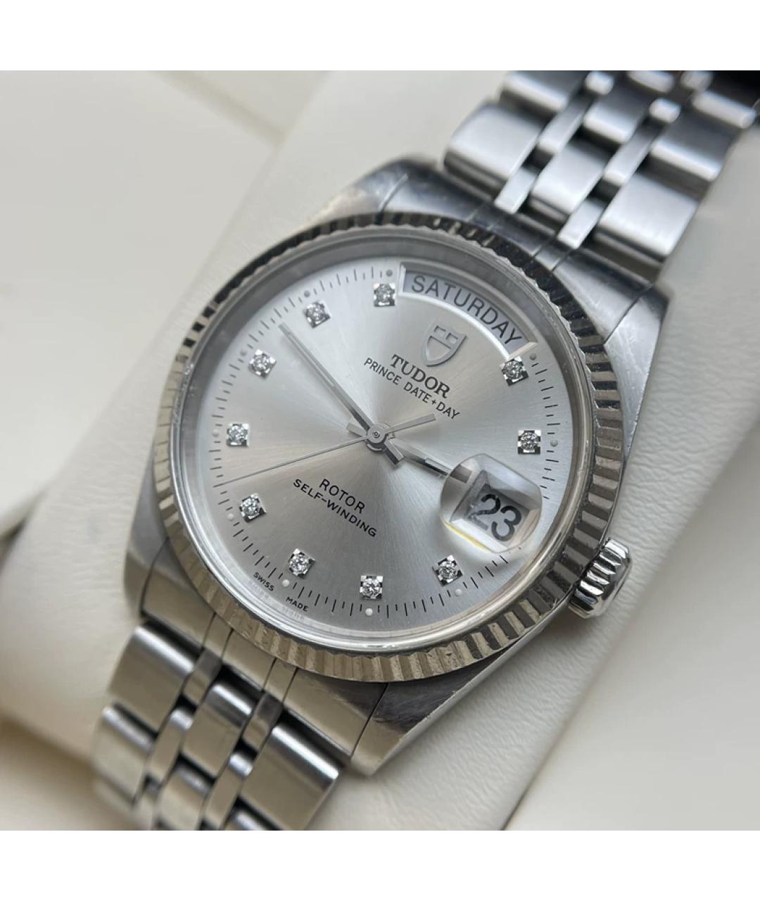 TUDOR Серебряные металлические часы, фото 2