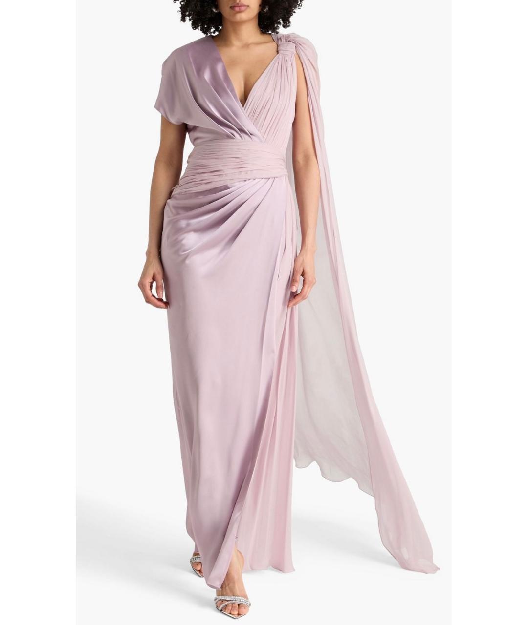 ZUHAIR MURAD Фиолетовое шелковое вечернее платье, фото 2