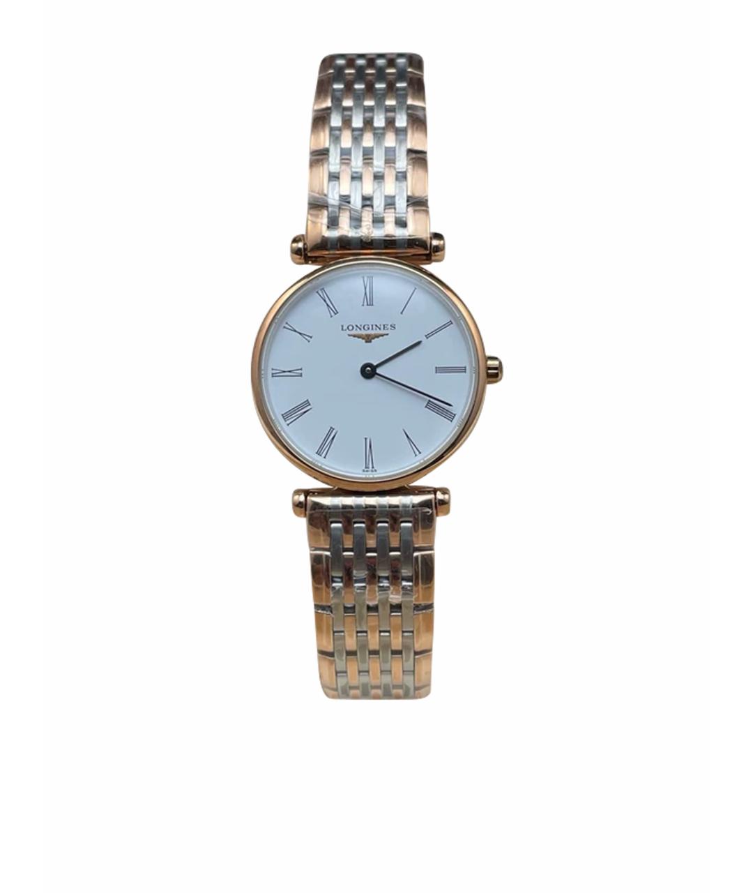 LONGINES Белые металлические часы, фото 1