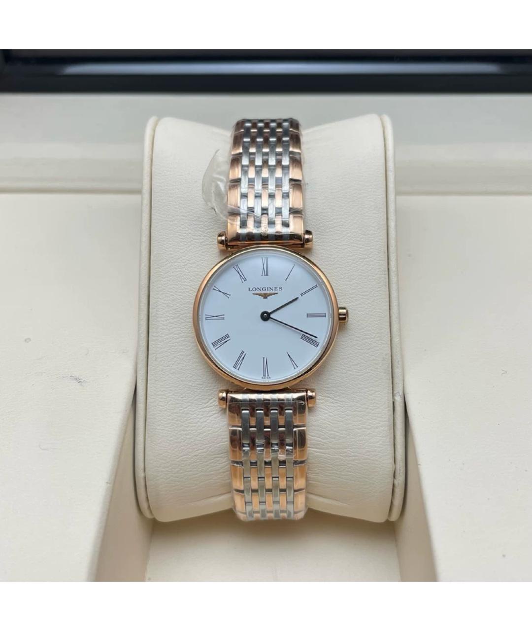 LONGINES Белые металлические часы, фото 9