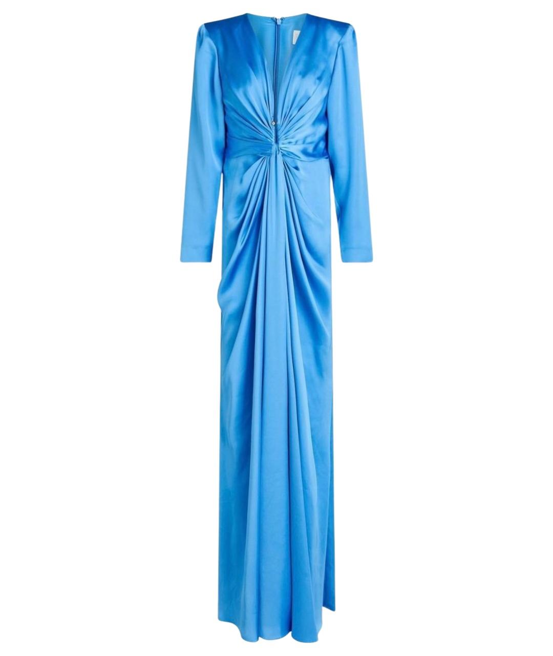 ZUHAIR MURAD Голубое шелковое вечернее платье, фото 1