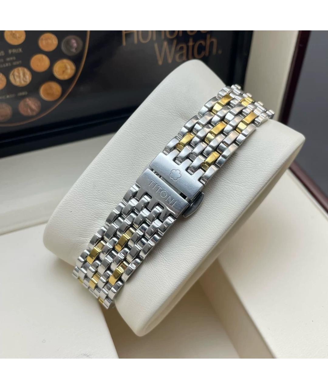 OMEGA Белые металлические часы, фото 7