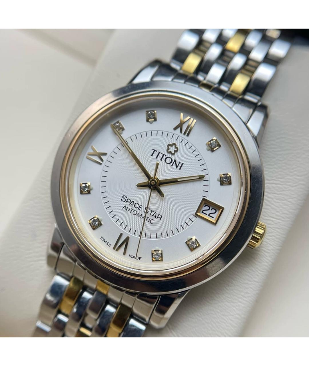 OMEGA Белые металлические часы, фото 2