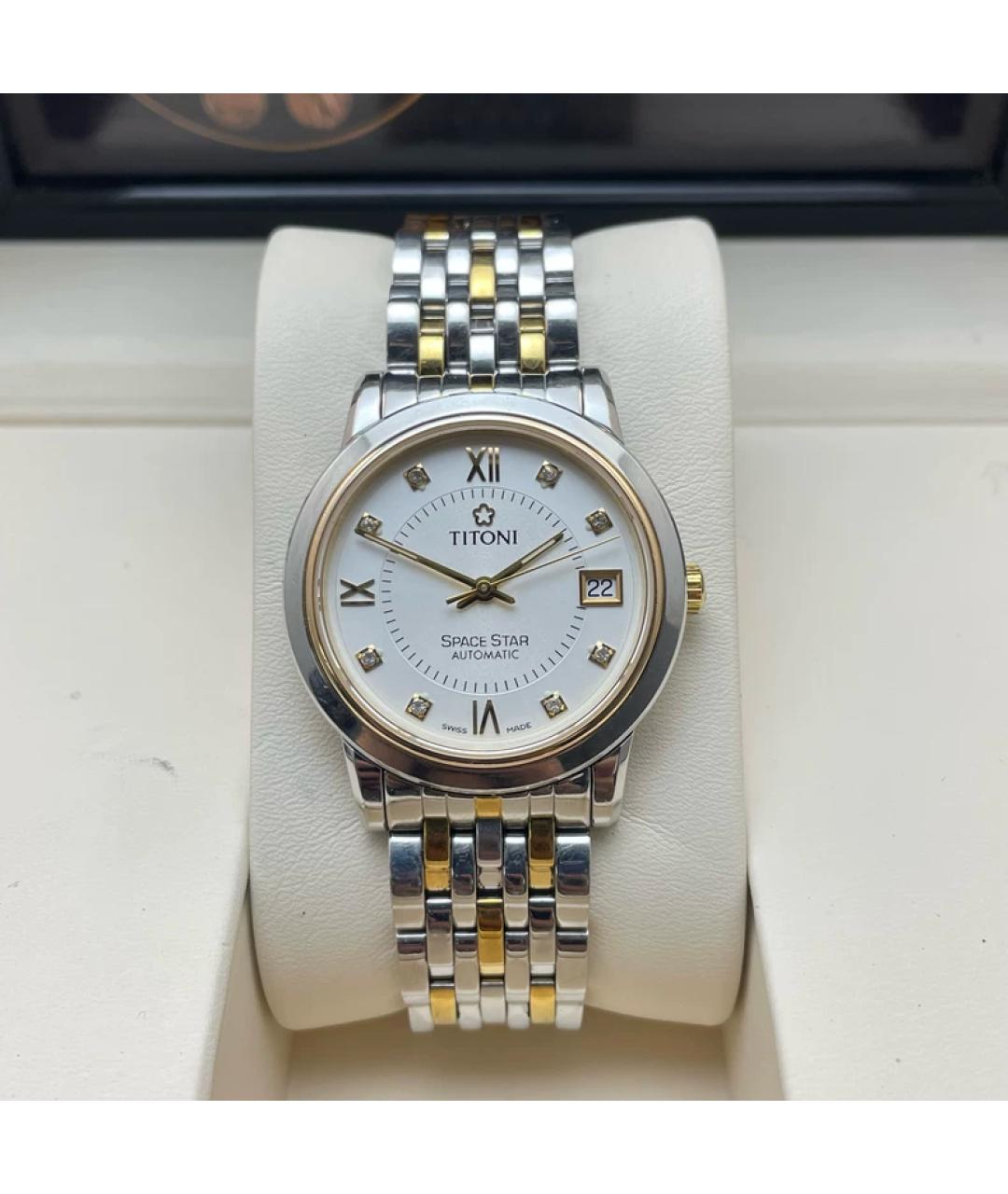 OMEGA Белые металлические часы, фото 9