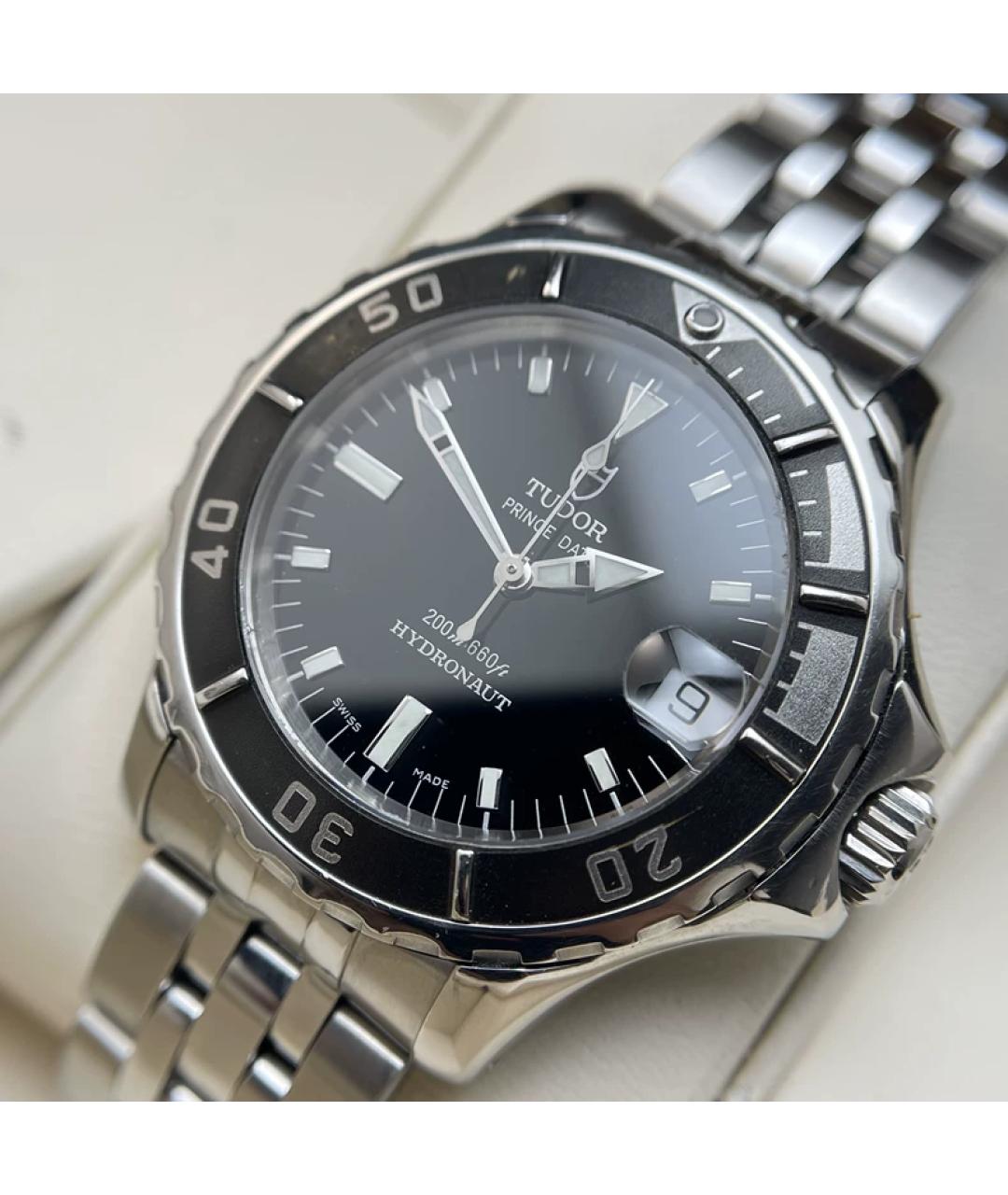 TUDOR Черные металлические часы, фото 2