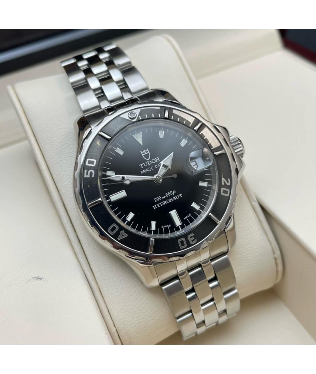 TUDOR Черные металлические часы, фото 3