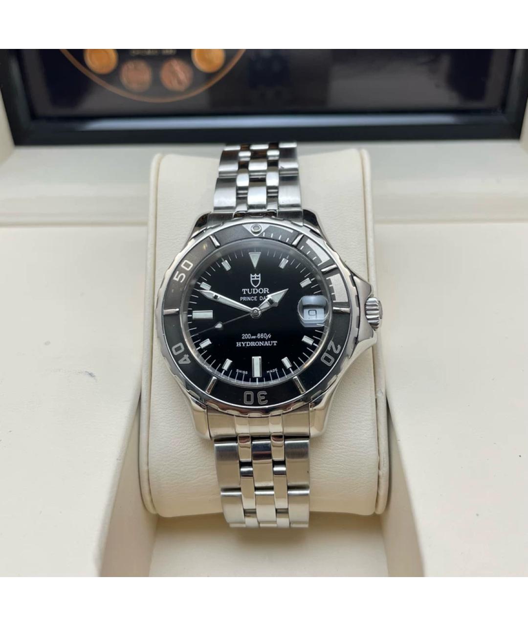 TUDOR Черные металлические часы, фото 10