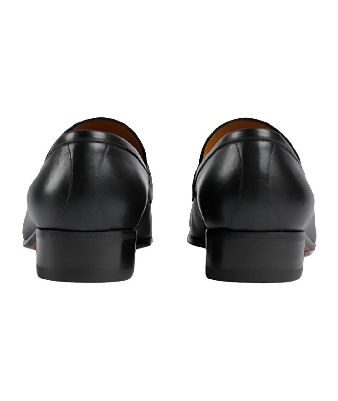 GUCCI Черные кожаные лоферы, фото 5