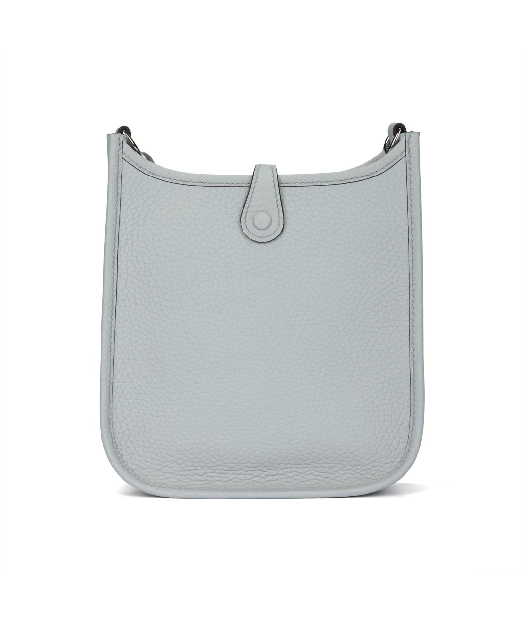 HERMES Голубая кожаная сумка через плечо, фото 3