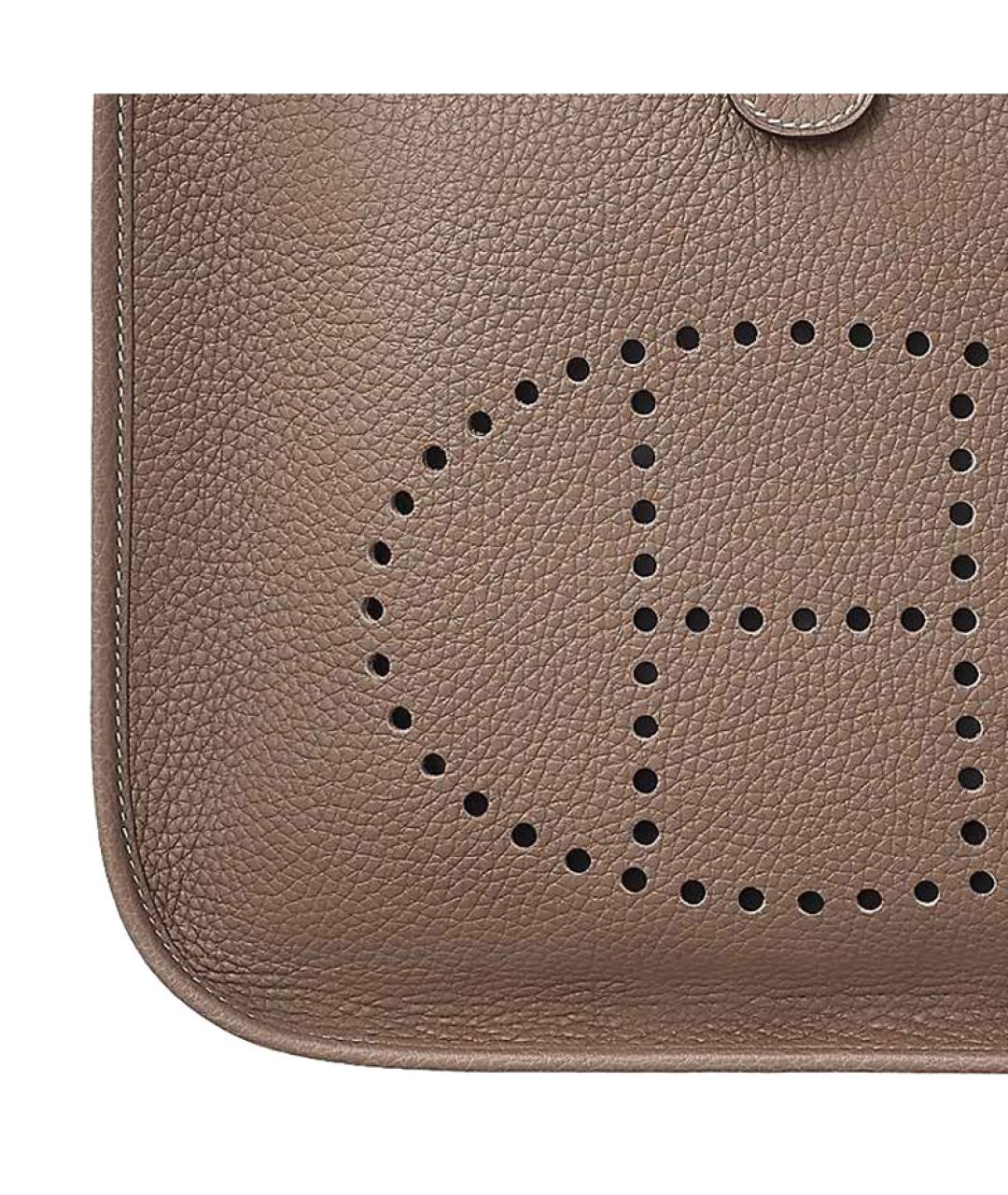 HERMES Коричневая кожаная сумка через плечо, фото 5