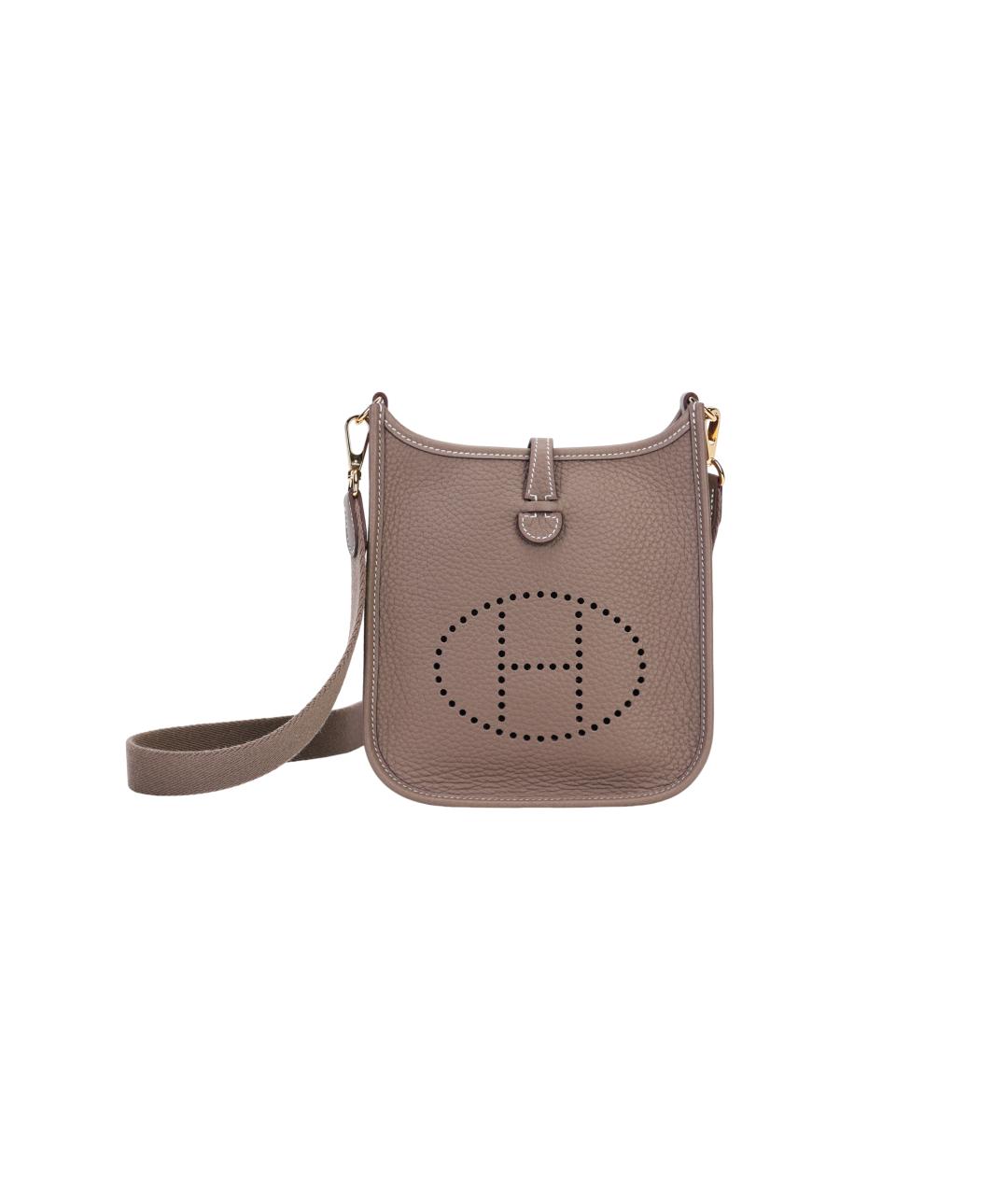 HERMES Коричневая кожаная сумка через плечо, фото 2