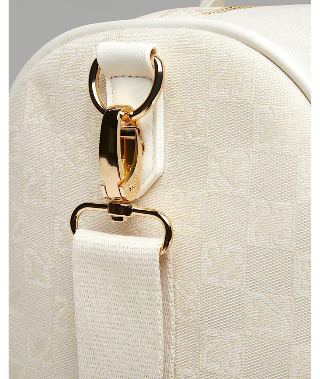 JORDAN Бежевая тканевая дорожная/спортивная сумка, фото 6