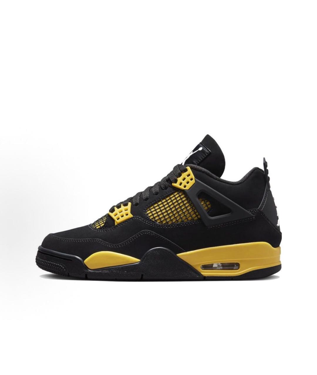 JORDAN Черные замшевые высокие кроссовки / кеды, фото 3