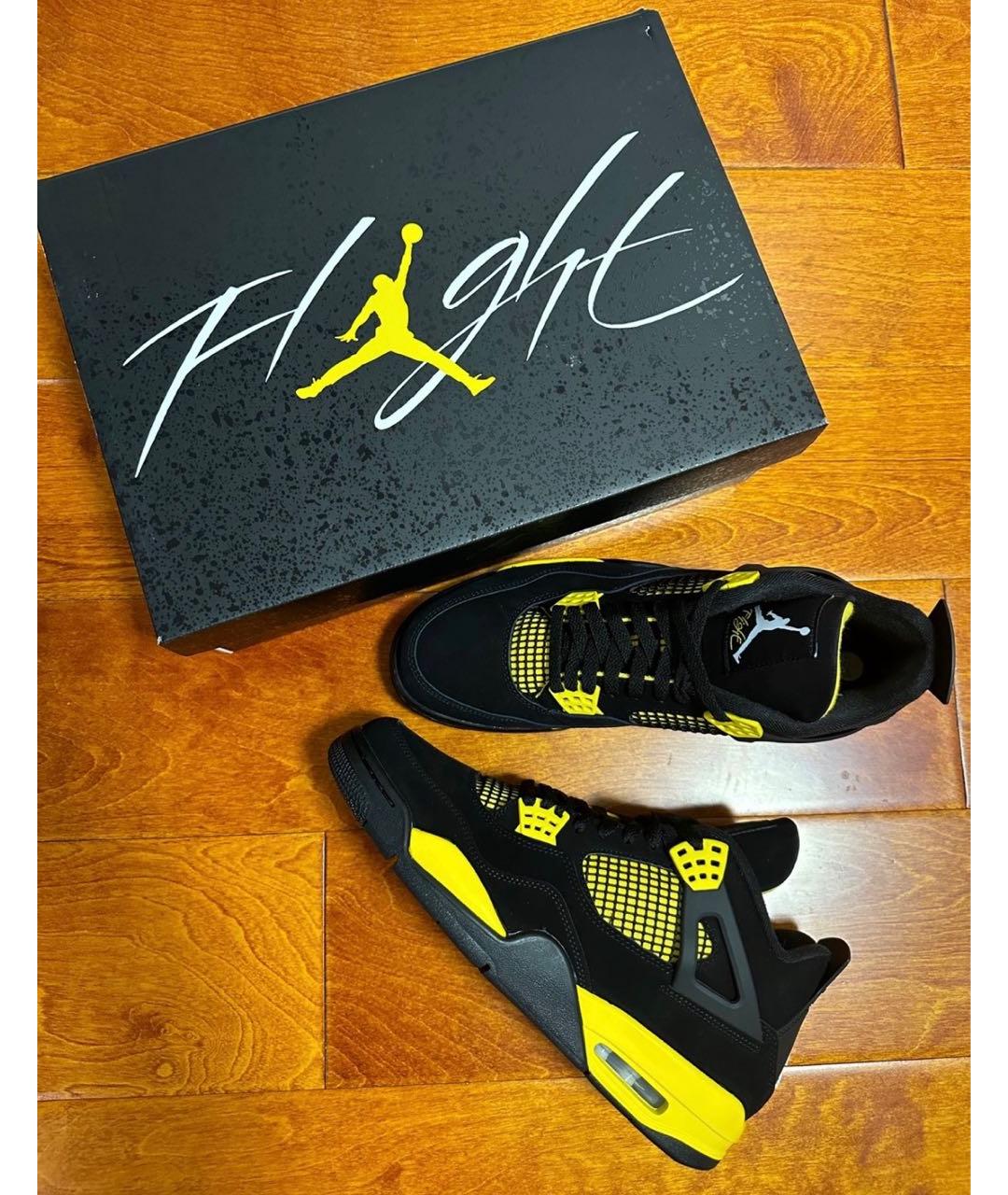 JORDAN Черные замшевые высокие кроссовки / кеды, фото 2