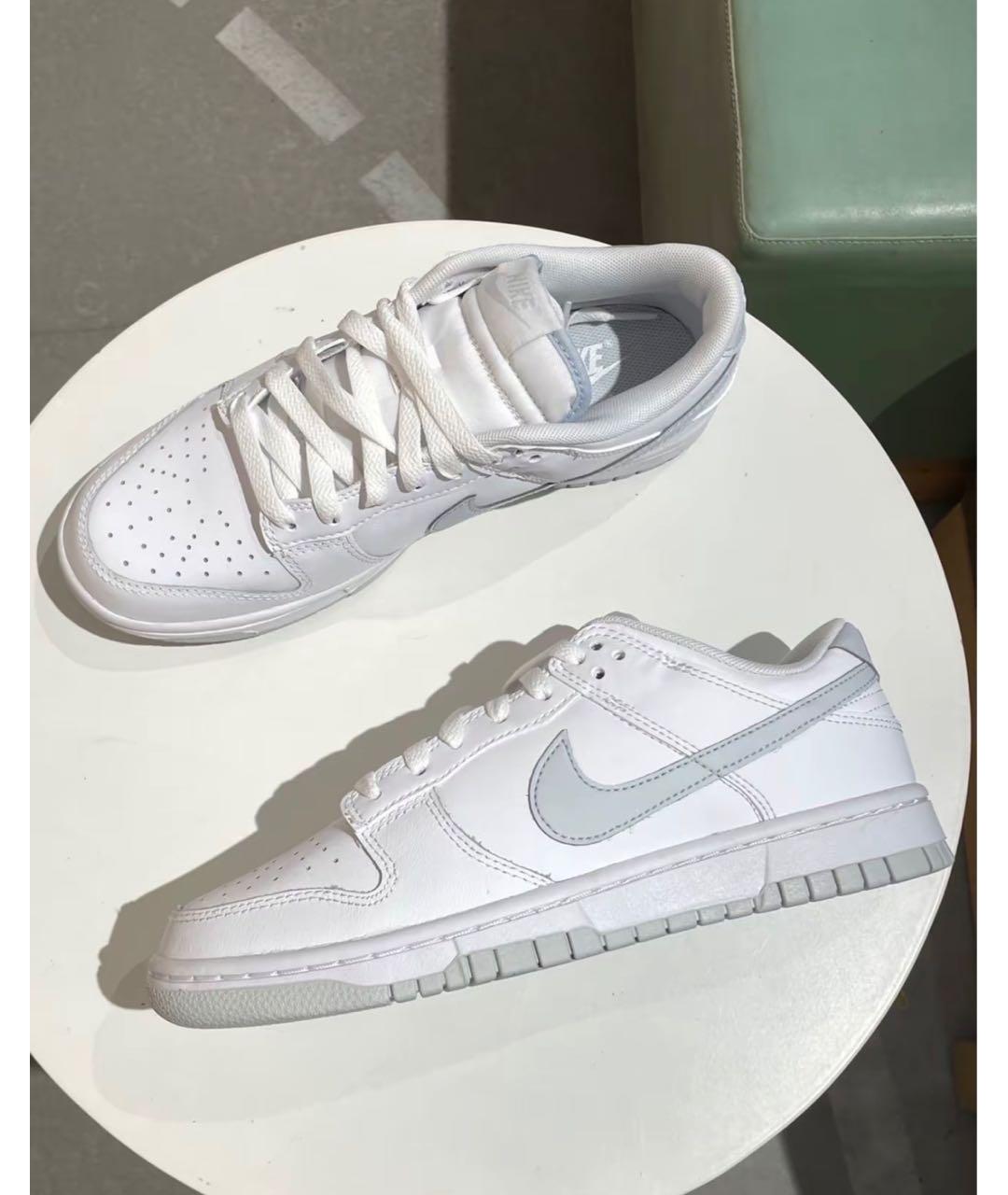 NIKE Белые кожаные кроссовки, фото 2