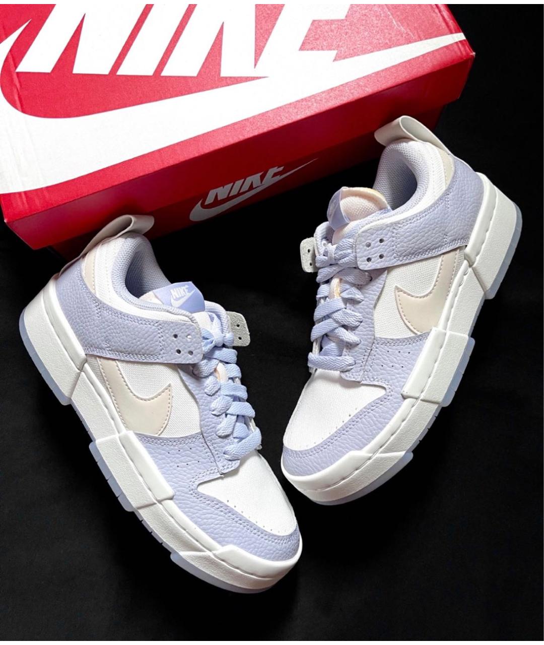 NIKE Фиолетовые кожаные кроссовки, фото 2