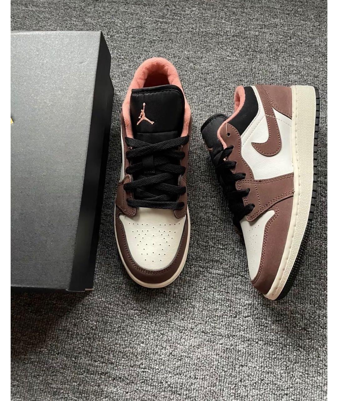 JORDAN Коричневые замшевые кроссовки, фото 2