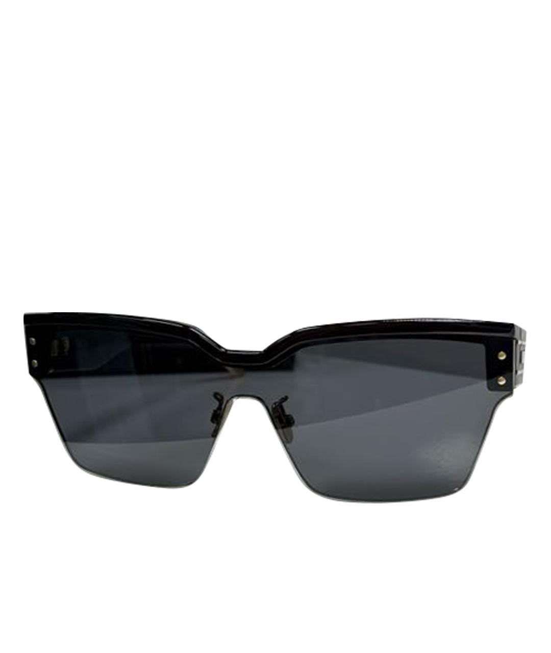 CHRISTIAN DIOR Черные пластиковые солнцезащитные очки, фото 1