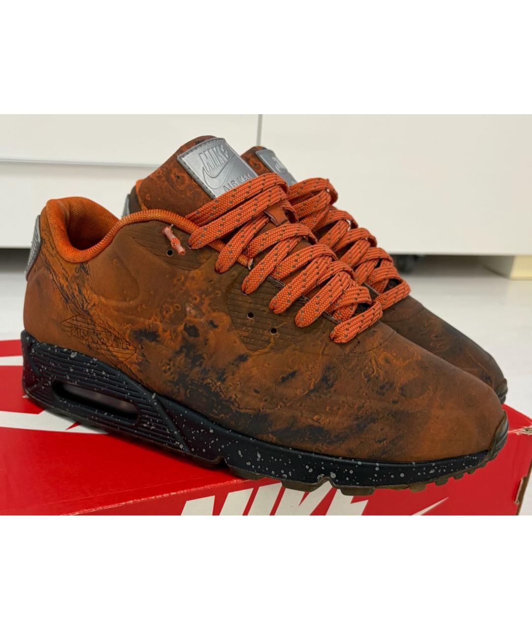 NIKE Оранжевое низкие кроссовки / кеды, фото 2