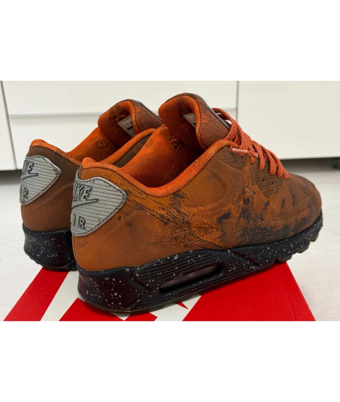 NIKE Оранжевое низкие кроссовки / кеды, фото 4