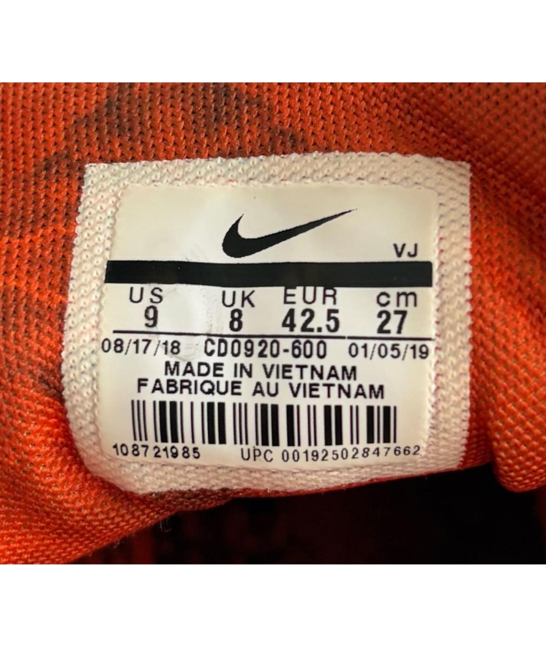 NIKE Оранжевое низкие кроссовки / кеды, фото 7