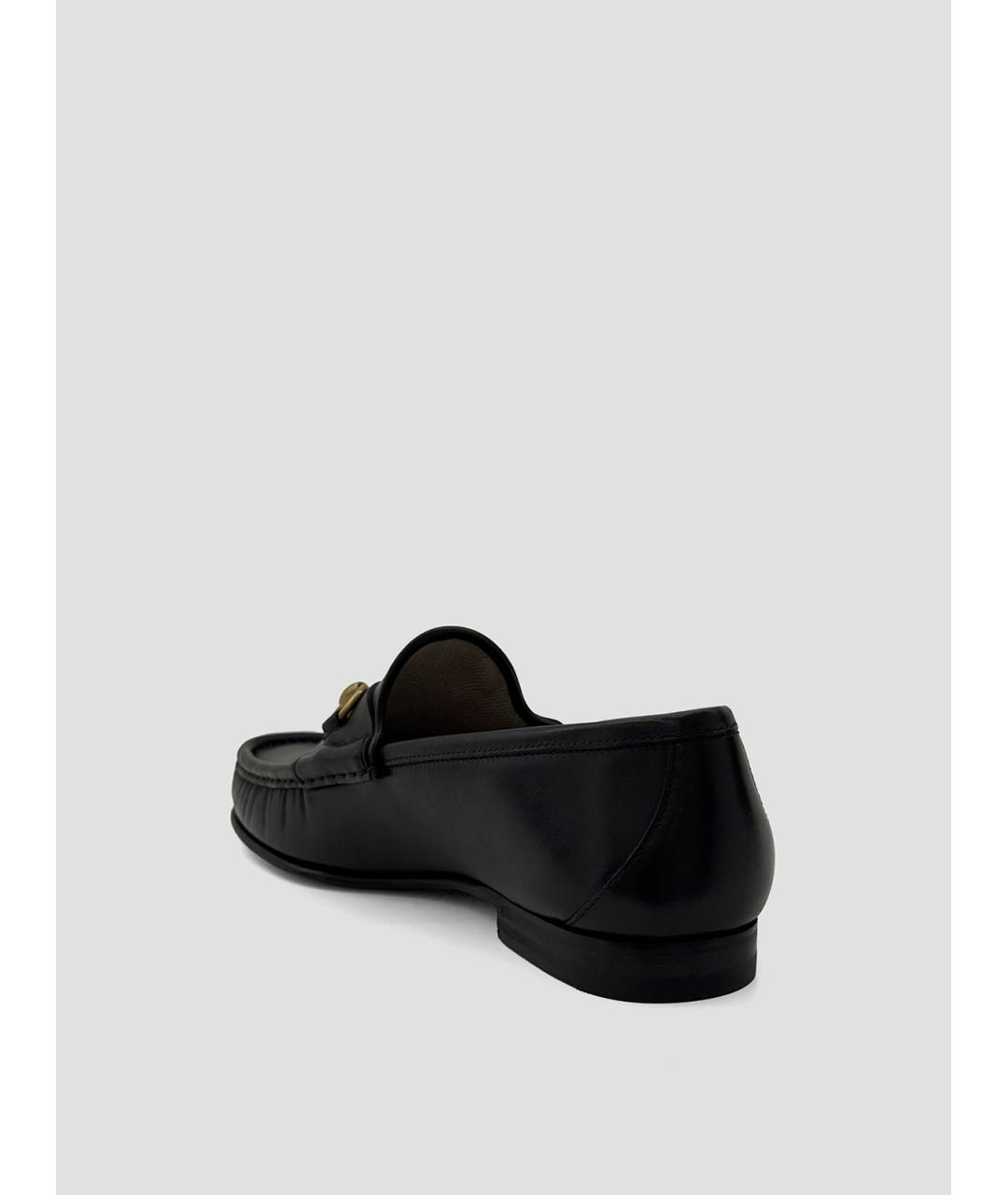 GUCCI Черные кожаные лоферы, фото 2