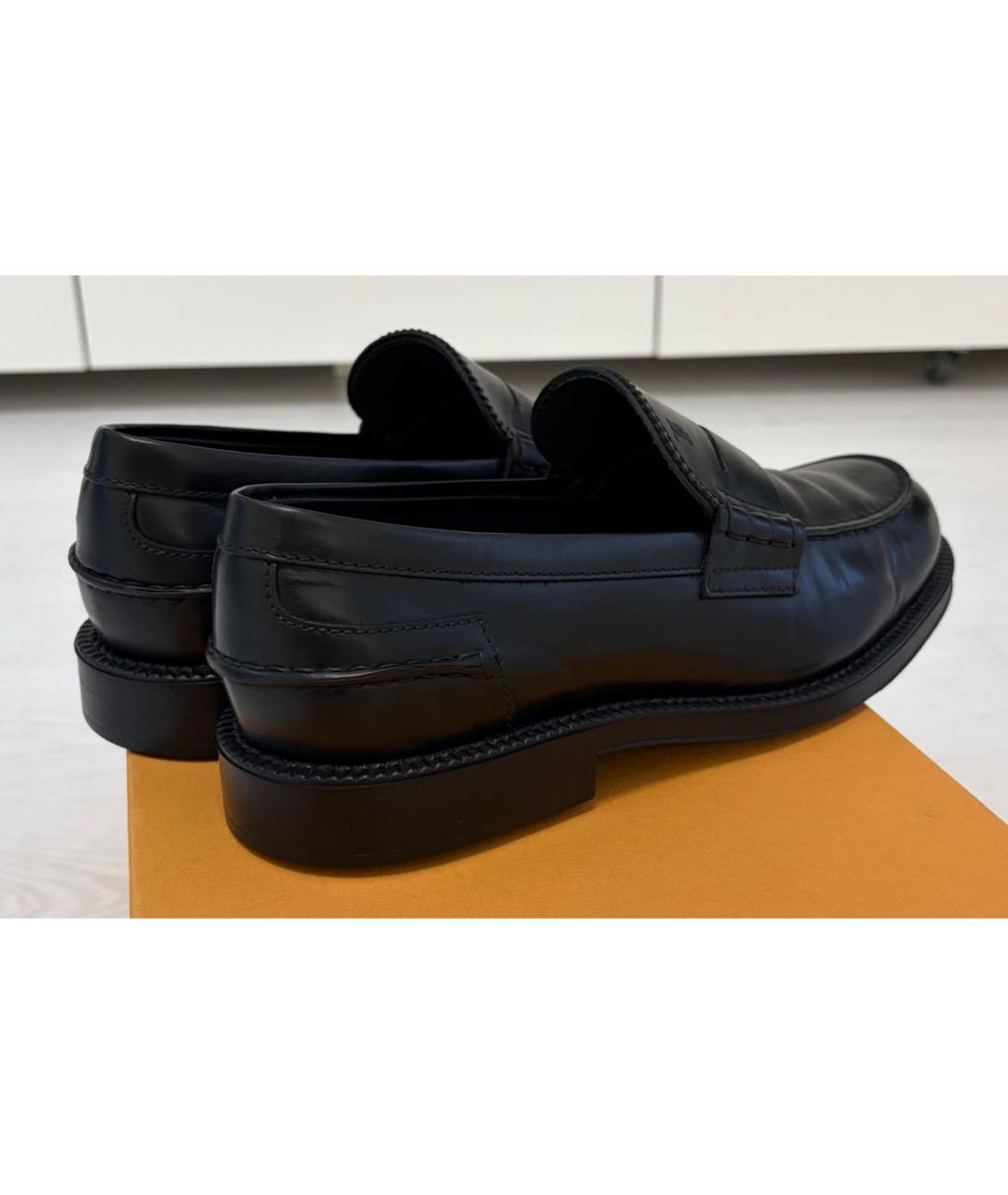TOD'S Черные кожаные лоферы, фото 3
