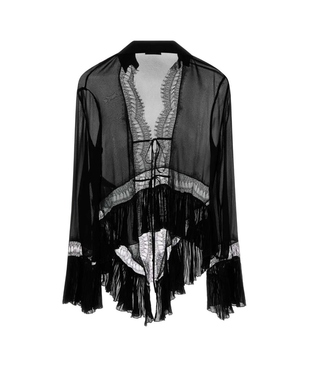 BLUMARINE Черная вискозная блузы, фото 2