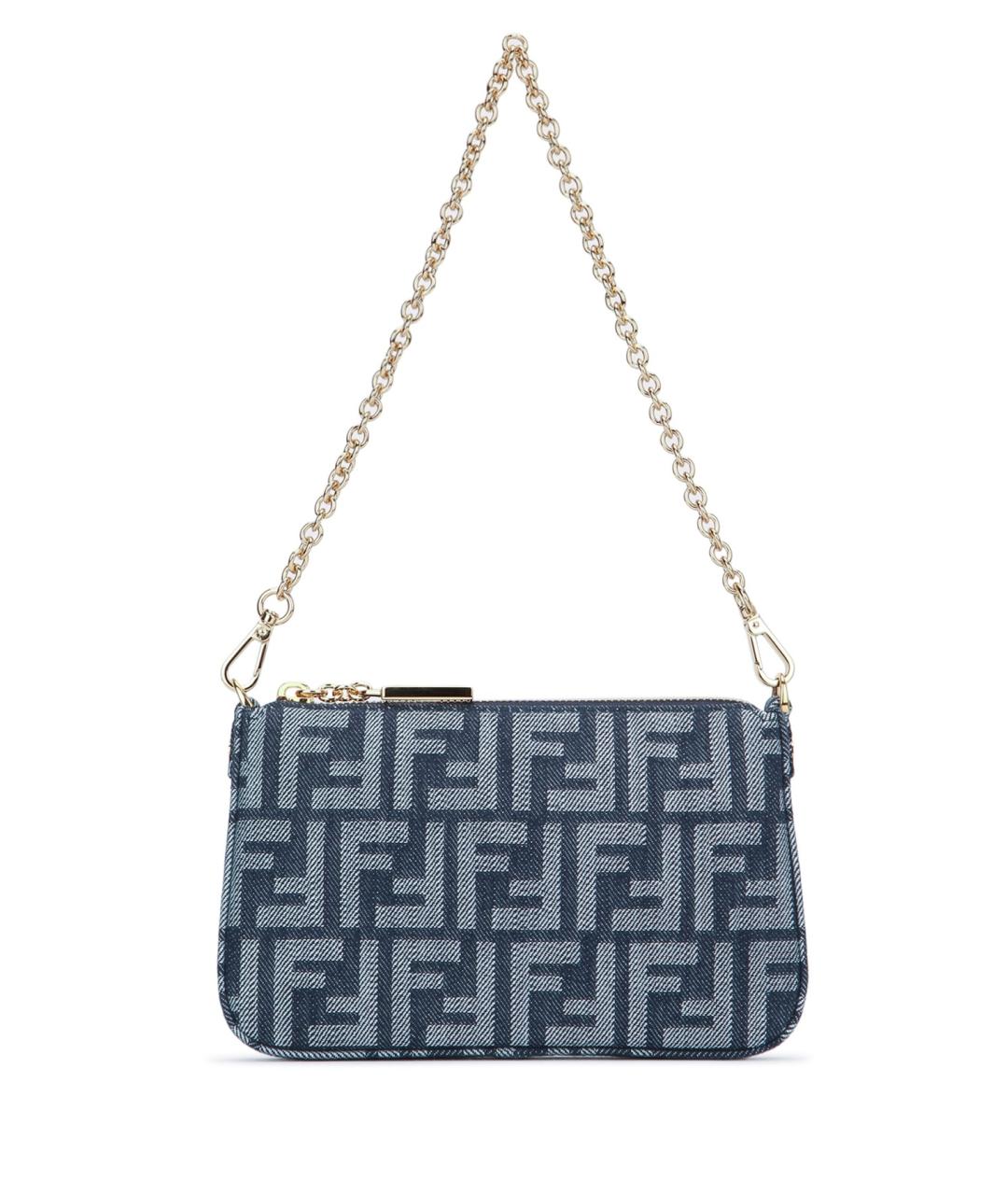 FENDI Синий кожаный кошелек, фото 1