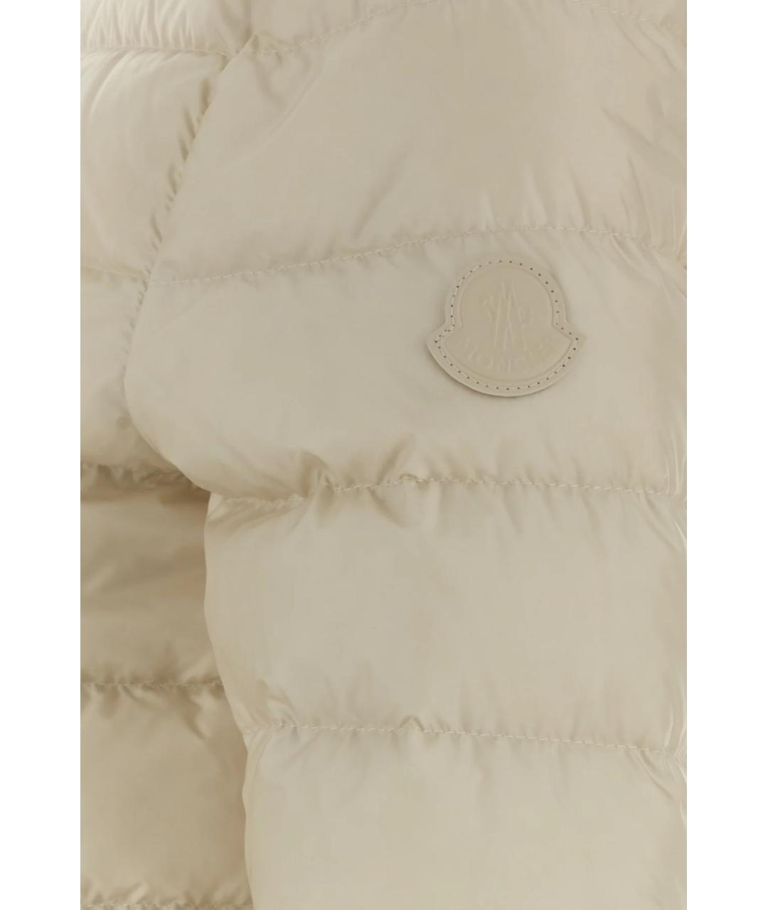 MONCLER Белая полиамидовая куртка, фото 3