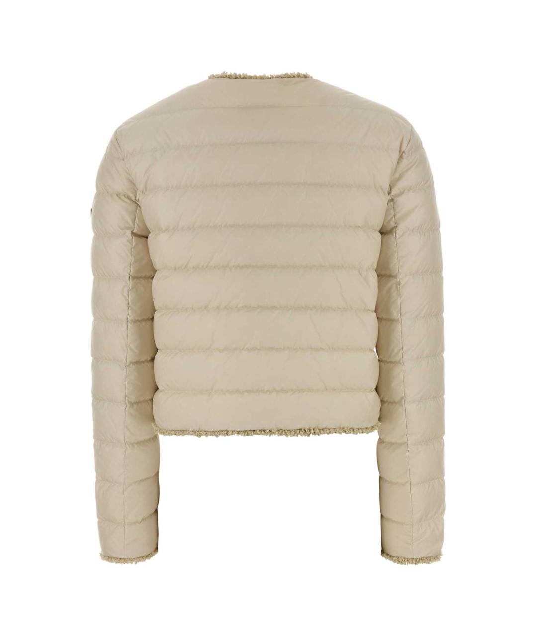 MONCLER Белая полиамидовая куртка, фото 2