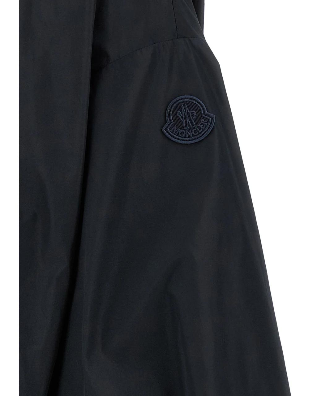 MONCLER Синяя полиэстеровая куртка, фото 4