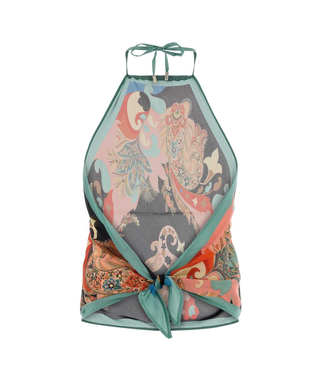 ETRO Мульти шелковая футболка, фото 2