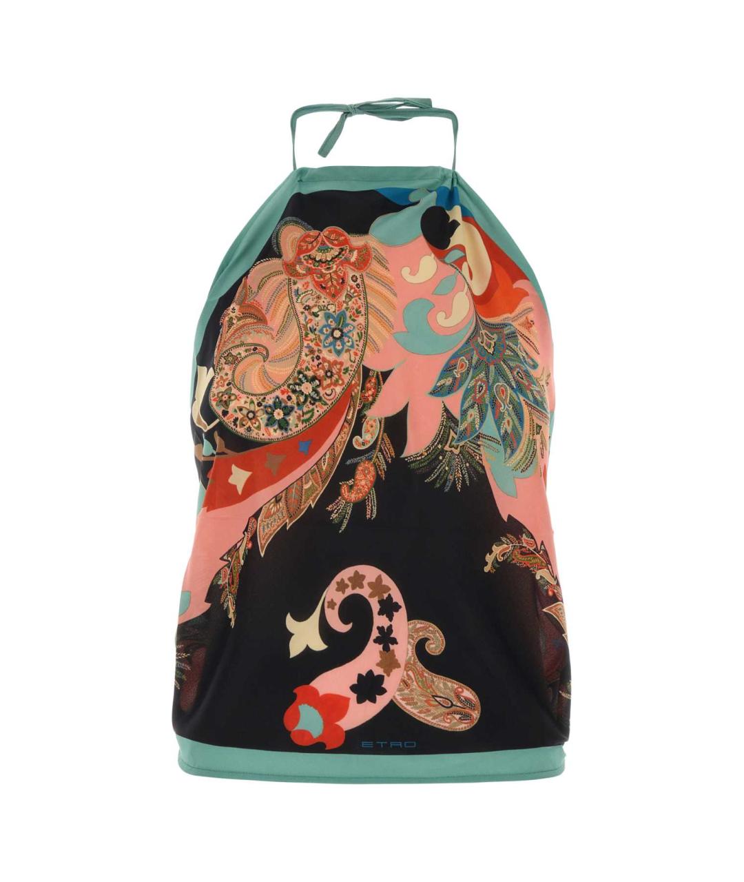 ETRO Мульти шелковая футболка, фото 1