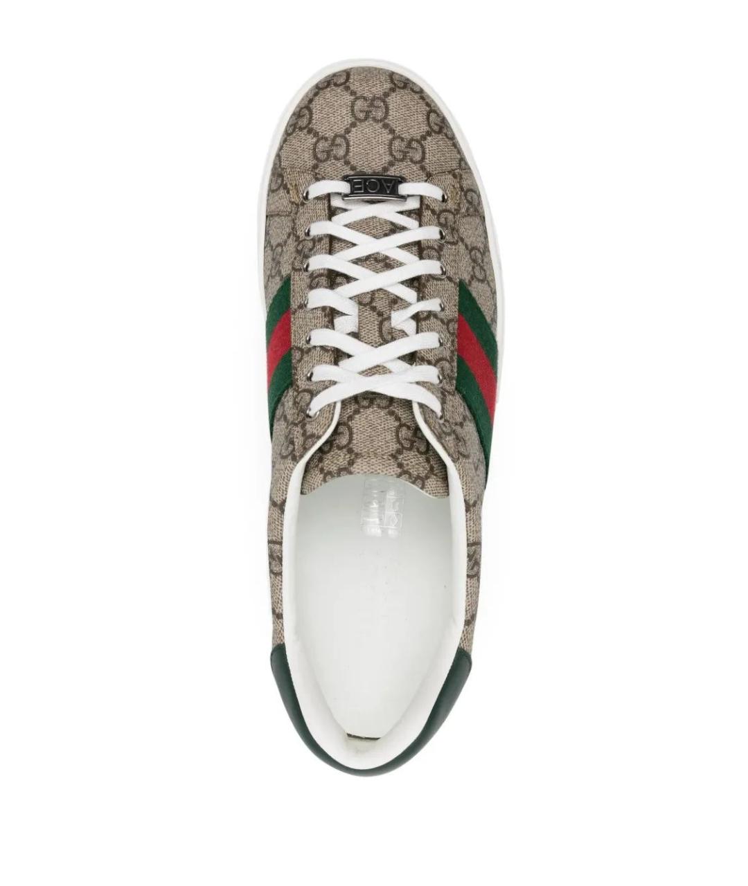 GUCCI Мульти кожаные низкие кроссовки / кеды, фото 4