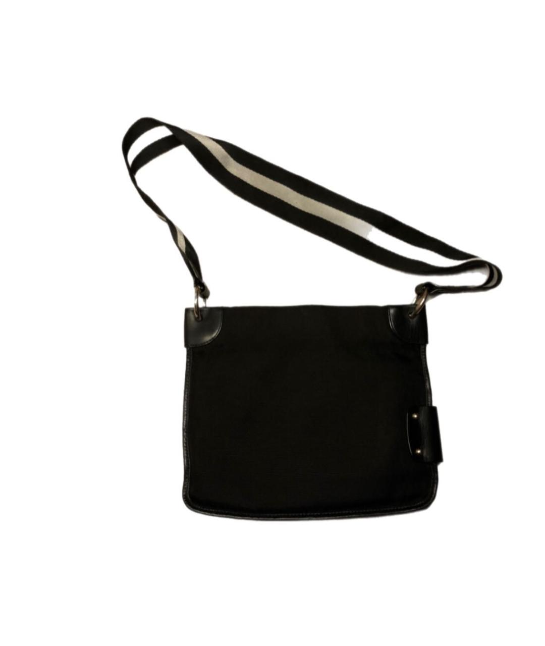 BALLY Черная кожаная сумка на плечо, фото 3