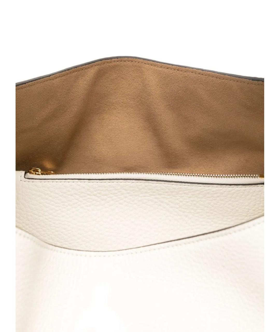 GUCCI Белая кожаная сумка через плечо, фото 4