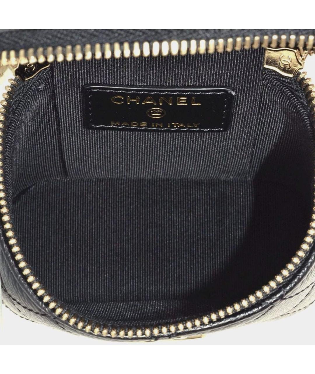 CHANEL Черная кожаная сумка через плечо, фото 4