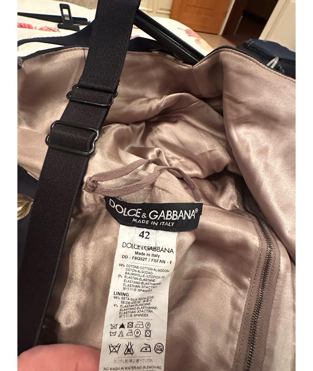 DOLCE&GABBANA Мульти хлопковый сарафан, фото 3