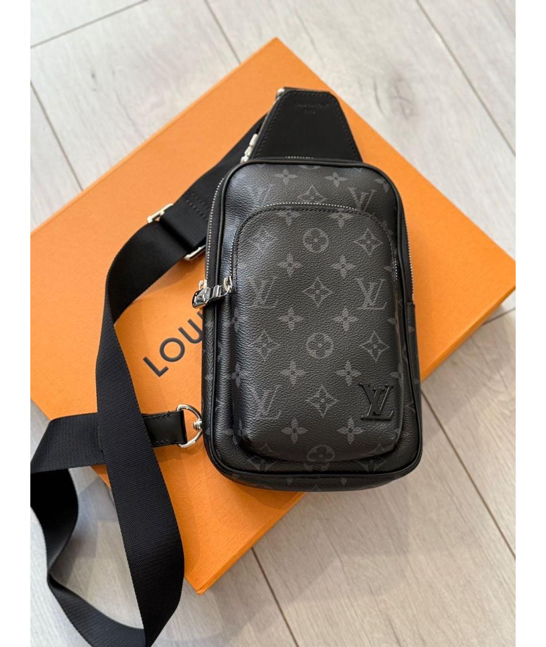 LOUIS VUITTON Черная сумка на плечо, фото 6